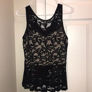 Lacy Crop Top w/ Bow Detail (Size: S)
